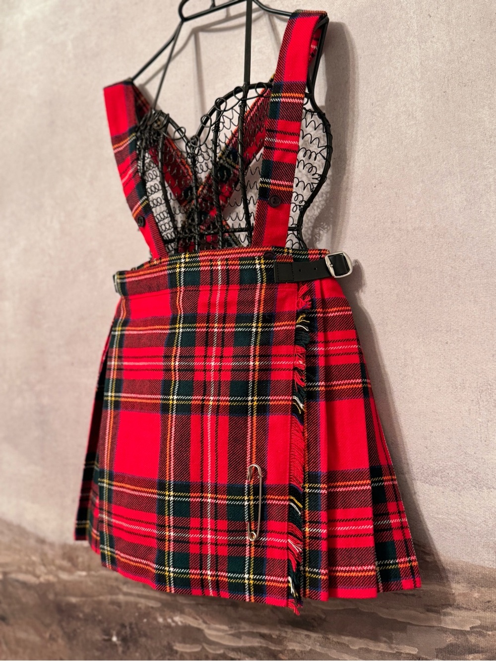 O'NEIL of DUBLIN Wool Plaid Traditional Irish skirts ~ Size 3/4